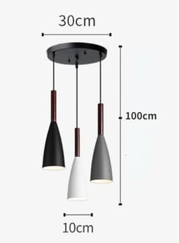 image-Modern living room 3 Head Lighting Nordic Minimalist Pendant Light Over Dining Table Kitchen Island Bedroom Decor Light Fixtures