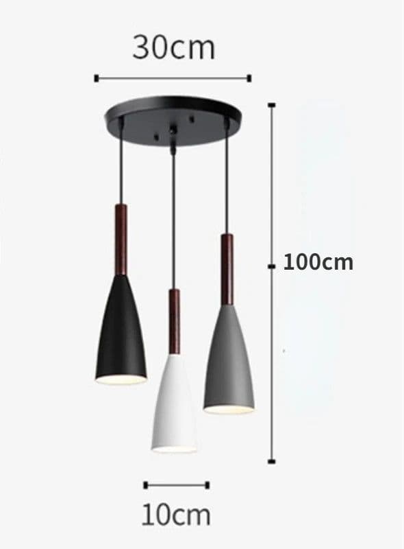 image-Modern living room 3 Head Lighting Nordic Minimalist Pendant Light Over Dining Table Kitchen Island Bedroom Decor Light Fixtures