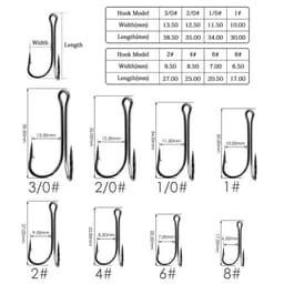 image-10pcs/box Double Fishing Hook Carbon Steel Crank Barbed Jig Hook for Carp Fishing Fly Tying Soft Lure Fish Accessories