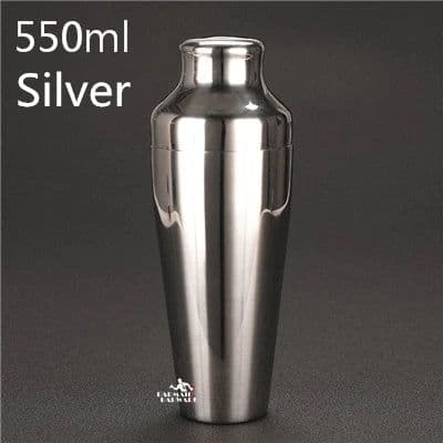 image-Stainless Steel Cocktail Boston Bar Shaker: 2-piece Set: 18oz Unweighted & 28oz