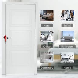 image-Lock portable door lock travel anti-theft door stopper portable lock hotel top door buckle