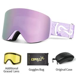 image-COPOZZ Professional Winter Ski Goggles Magnetic Quick-Change Double Layers Anti-Fog Snowboard goggles Men Women Ski Equipment