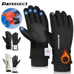 image-Winter Ski Gloves 3M Cold Resistant Sheep Waterproof Ten Fingers Touch Screen Gloves Thickened Anti-slip Riding Gloves Men Women