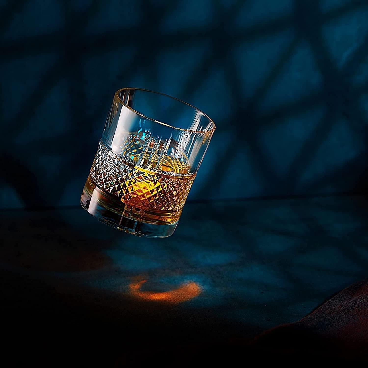 image-Whiskey Stones & Crystal Glass Gift Set - Reserve Tumbler (11.7oz)