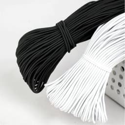 image-1/2/3/4/5mm High-Quality Round Elastic Band Cord Elastic Rubber white black Stretch rubber For Sewing Garment DIY Accessories