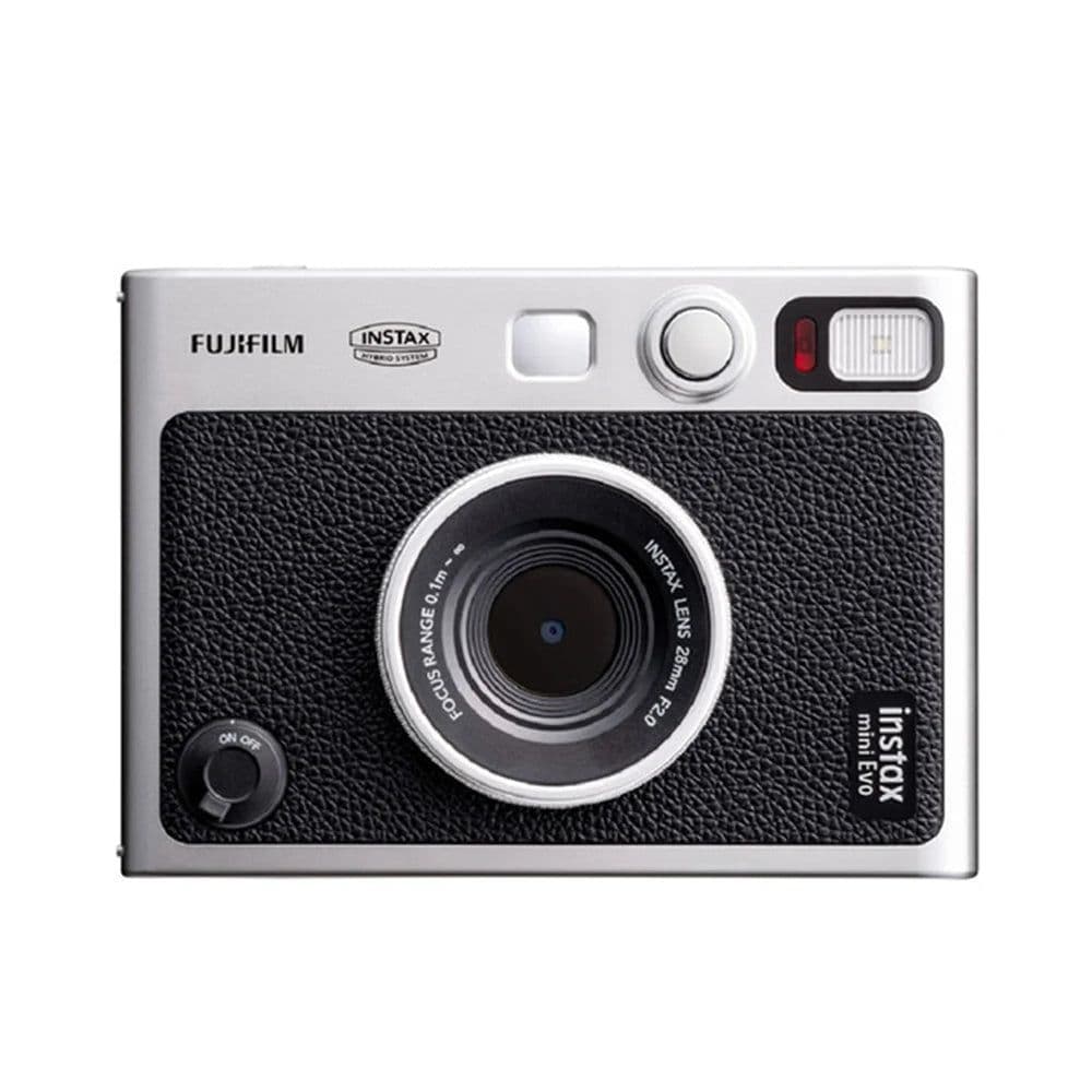 image-Fujifilm Instax Mini Evo Instant Camera Smartphone Photos Printer Brown Black Color+ (Optional Instax Mini White Film 20 sheets)