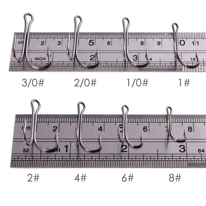 image-10pcs/box Double Fishing Hook Carbon Steel Crank Barbed Jig Hook for Carp Fishing Fly Tying Soft Lure Fish Accessories