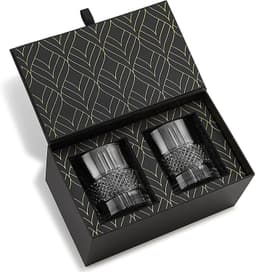 image-Crystal Whiskey Glasses - Set of 2 Reserve Glass Tumblers (11.5oz)