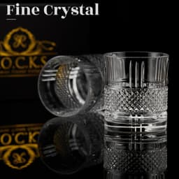 image-Crystal Whiskey Glasses - Set of 2 Reserve Glass Tumblers (11.5oz)