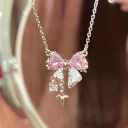 image-New Wine Red Cherry Gold Color Pendant Necklace For Women Personality Fashion Necklace Wedding Jewelry Birthday Gifts