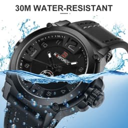image-NAVIFORCE Top Luxury Brand Men Sports Military Quartz Watch Man Analog Date Clock Leather Strap Wristwatch Relogio Masculino