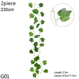 image-Artificial Flower Wisteria Vine Ivy Leaf Garland Silk Rose Flowers Rattan String Vine Wedding Arch Flower Home Garden Decoration