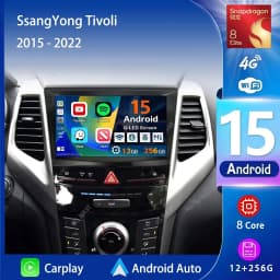 image-Android 15 Carplay Auto 2K Screen Car Radio Multimedia Player For SsangYong Tivoli 2015 -2022 Autoradio Stereo 2din Head Unit