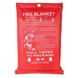 image-1M x 1M Fire Blanket Fiberglass Fire Flame Retardant Emergency Survival Fire Shelter Safety Cover Fire Emergency Blanket