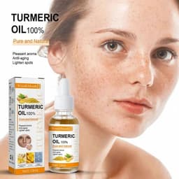 image-Remove Dark Spots Turmeric Essential Oil Anti Wrinkle Face Serum Therapeutic Acne Shrink Pores Whitening Moisturizing Skin Care