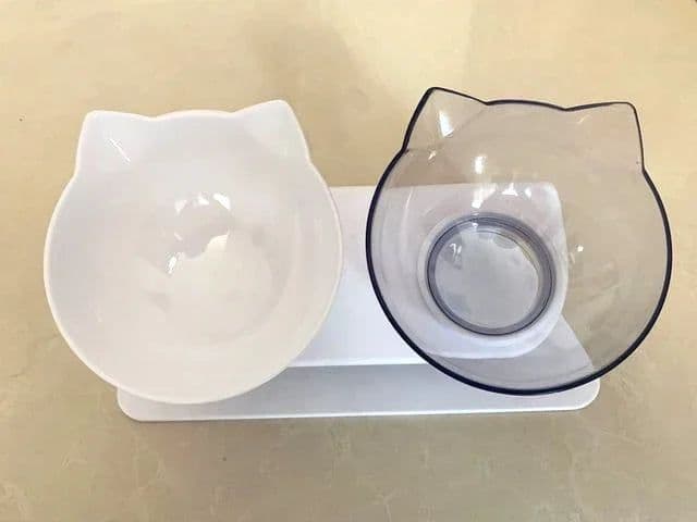 image-Non-Slip Double Cat Bowl Dog Bowl With Stand Pet Feeding Cat Water Bowl For Cats Food Pet Bowls For Dogs Feeder Product Supplies