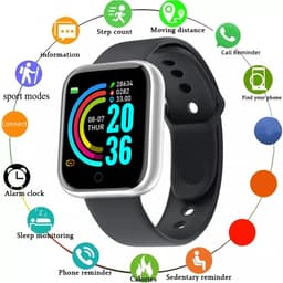 image-Smartwatch Men Women Wristwatches Smart Watch Message Fitness Monitor Bracelet Birthday Gift Electronic Clock For Android IOS