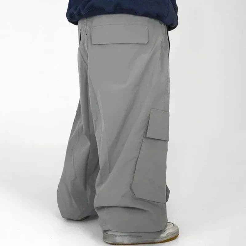 image-2025 Men Baggy Ski Pants Waterproof 10000 Windproof Loose Snowboarding Pants 3L Snowpants Outdoor Hip-hop Ski Cargo Pants Men