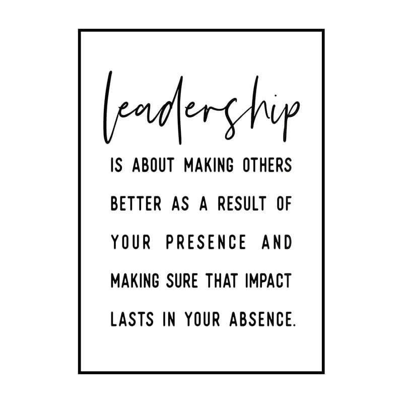image-Canvas Painting Motivational Poster Success Quote Print Leadership Success Wall Art For Living Room Office Home Decor Wall Decor