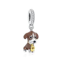 image-Original 925 Sterling Silver Charms Love Pets Dog Cat Paw Print Pendant Beads Fit Brand Bracelets Necklaces Women DIY Jewelry