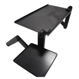 image-Portable foldable adjustable folding table for Laptop Desk Computer mesa para notebook Stand Tray For Sofa Bed Black