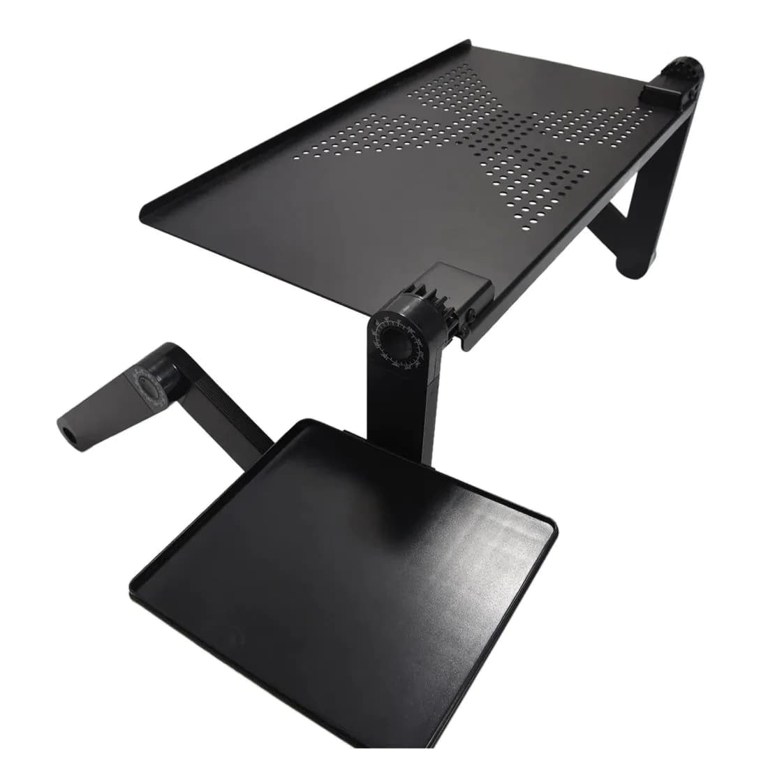 image-Portable foldable adjustable folding table for Laptop Desk Computer mesa para notebook Stand Tray For Sofa Bed Black