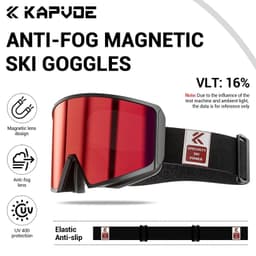 image-KAPVOE Photochromic Men Women Outdoor Sports Ski goggles Anti-fog Snowboarding Snowmobile Glasses UV400 Teen Charistmas Cycling